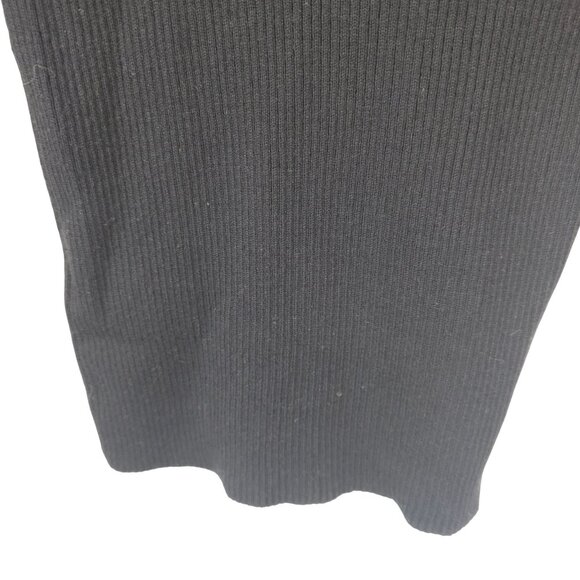 Womens Dark Academia Y2K Workwear Mockneck Sweater Top Black & Other Stories XS - Picture 6 of 11
